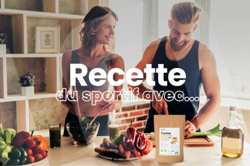 Recette du sportif avec la farine de patate douce