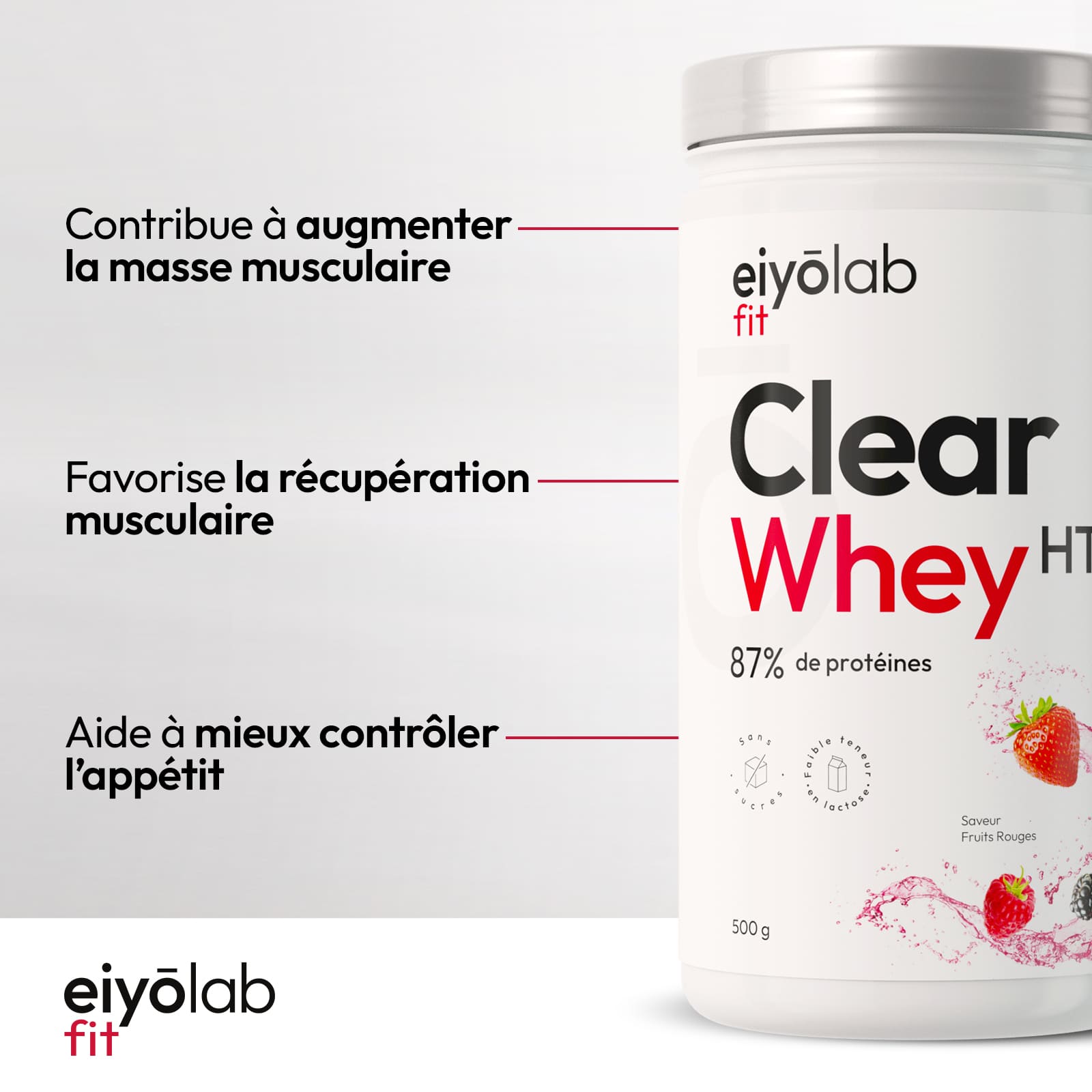 Effets de la Clear Whey HT