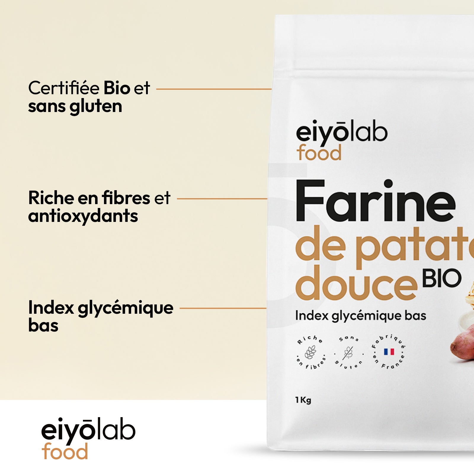 Farine de patate douce bio