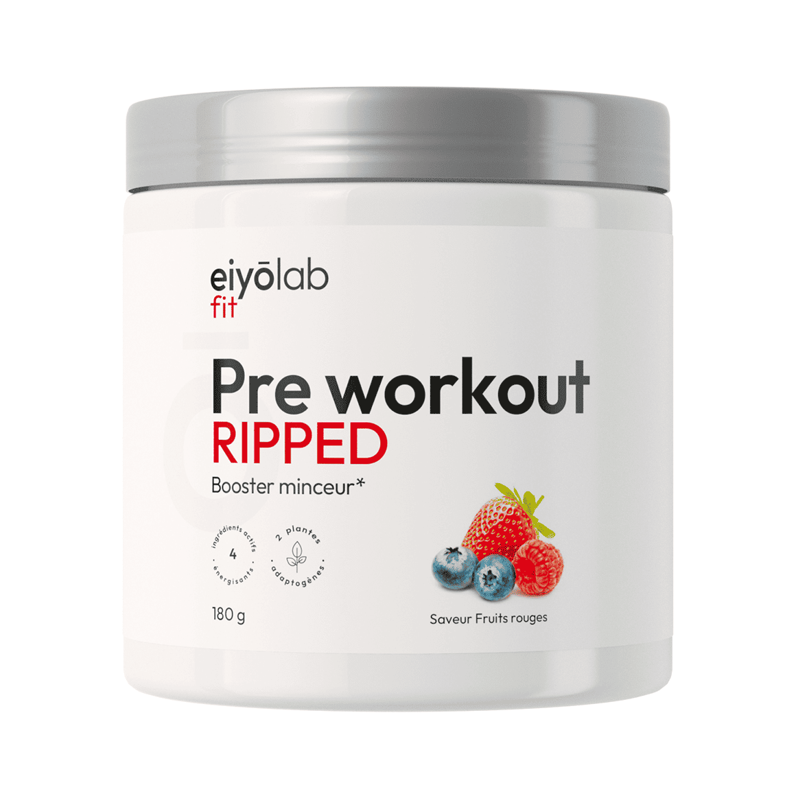 #Conditionnement_Pot de 180g,#Saveur_Fruits rouges