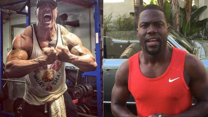 The Rock et Kevin Hart partagent leur passion pour la musculation