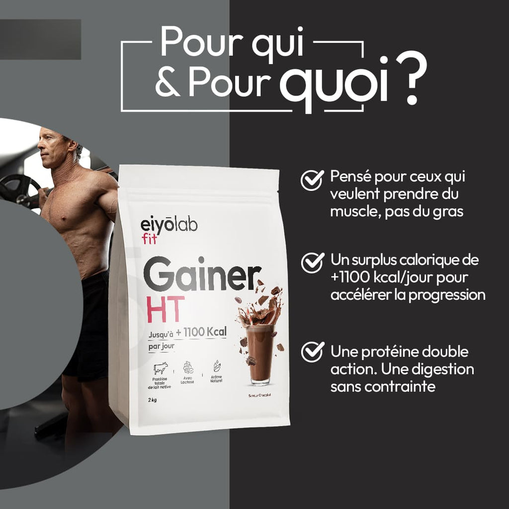 Pack double Gainer : chocolat et vanille