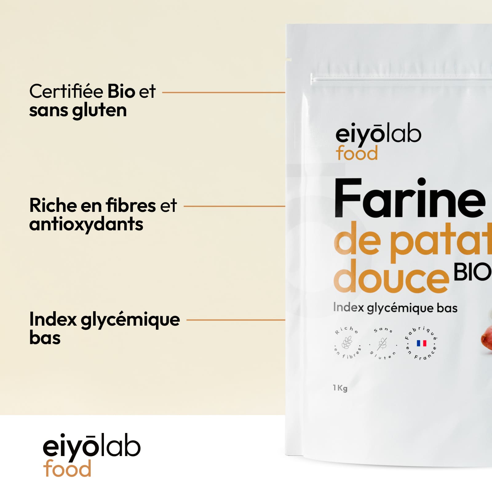 Farine de patate douce bio
