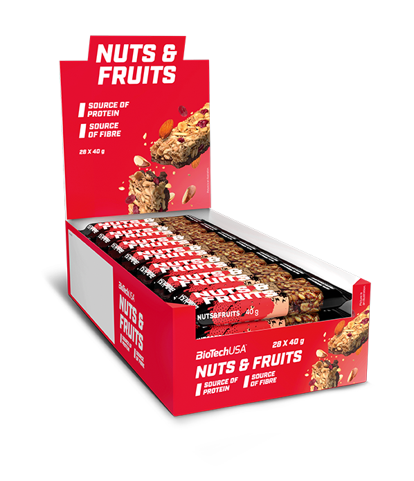 Nuts and Fruits boite de 28 barres