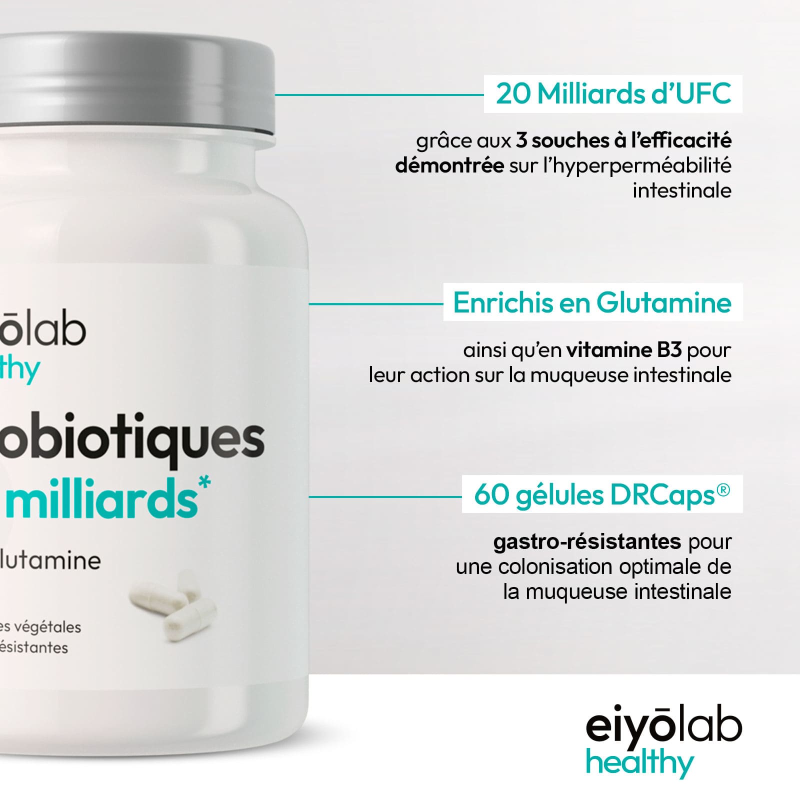 Probiotiques 20 milliards