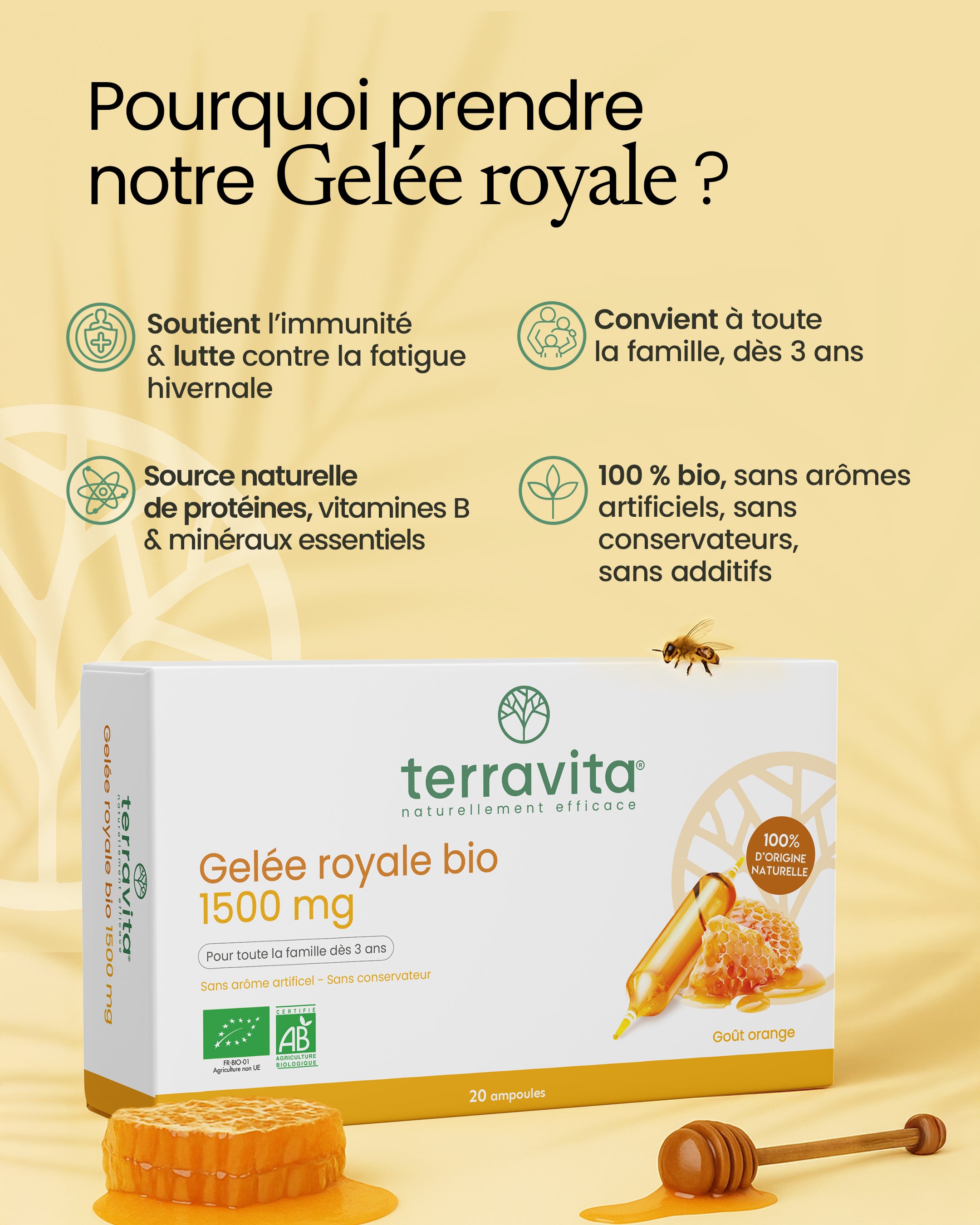 Gelée royale 1500mg bio