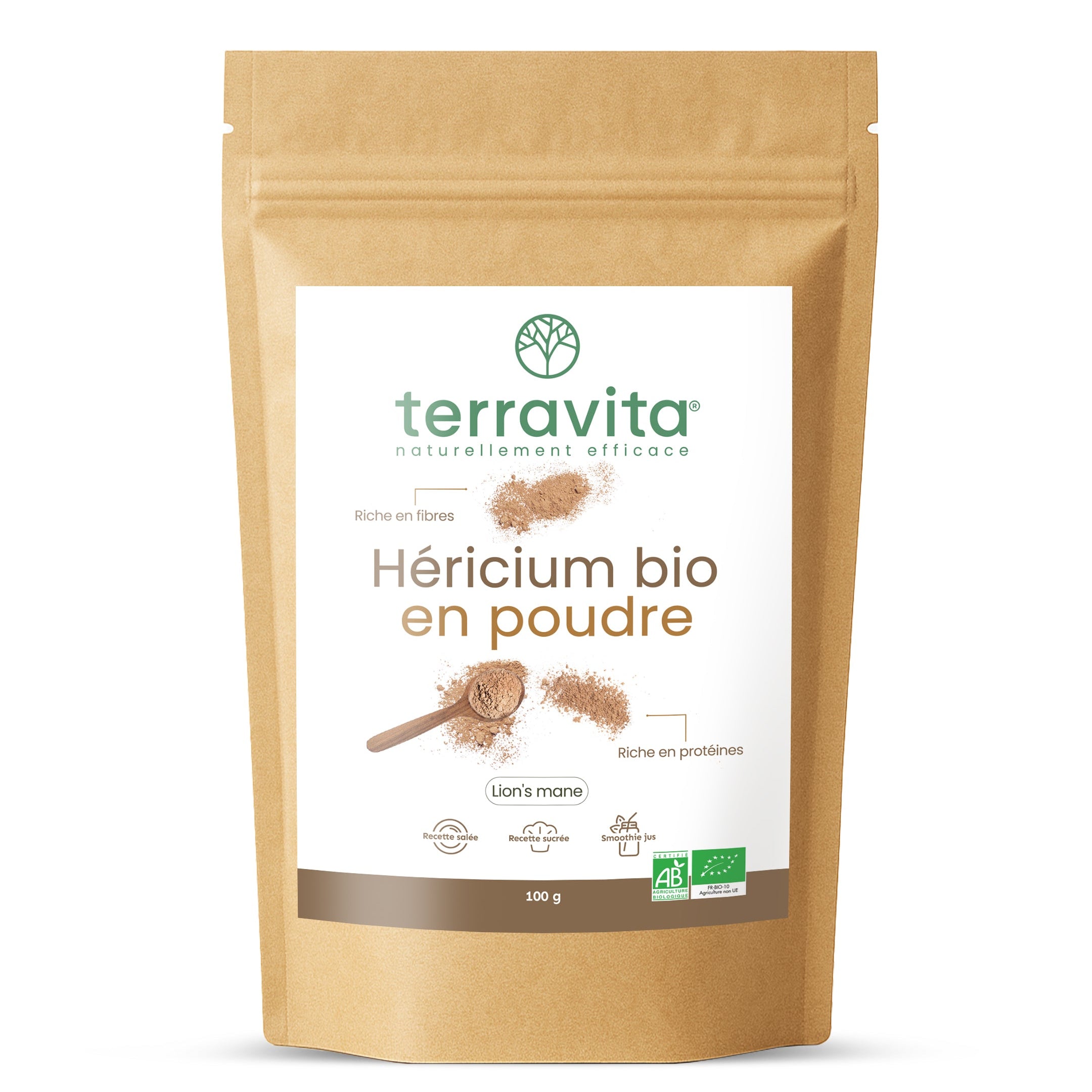 Héricium bio en poudre