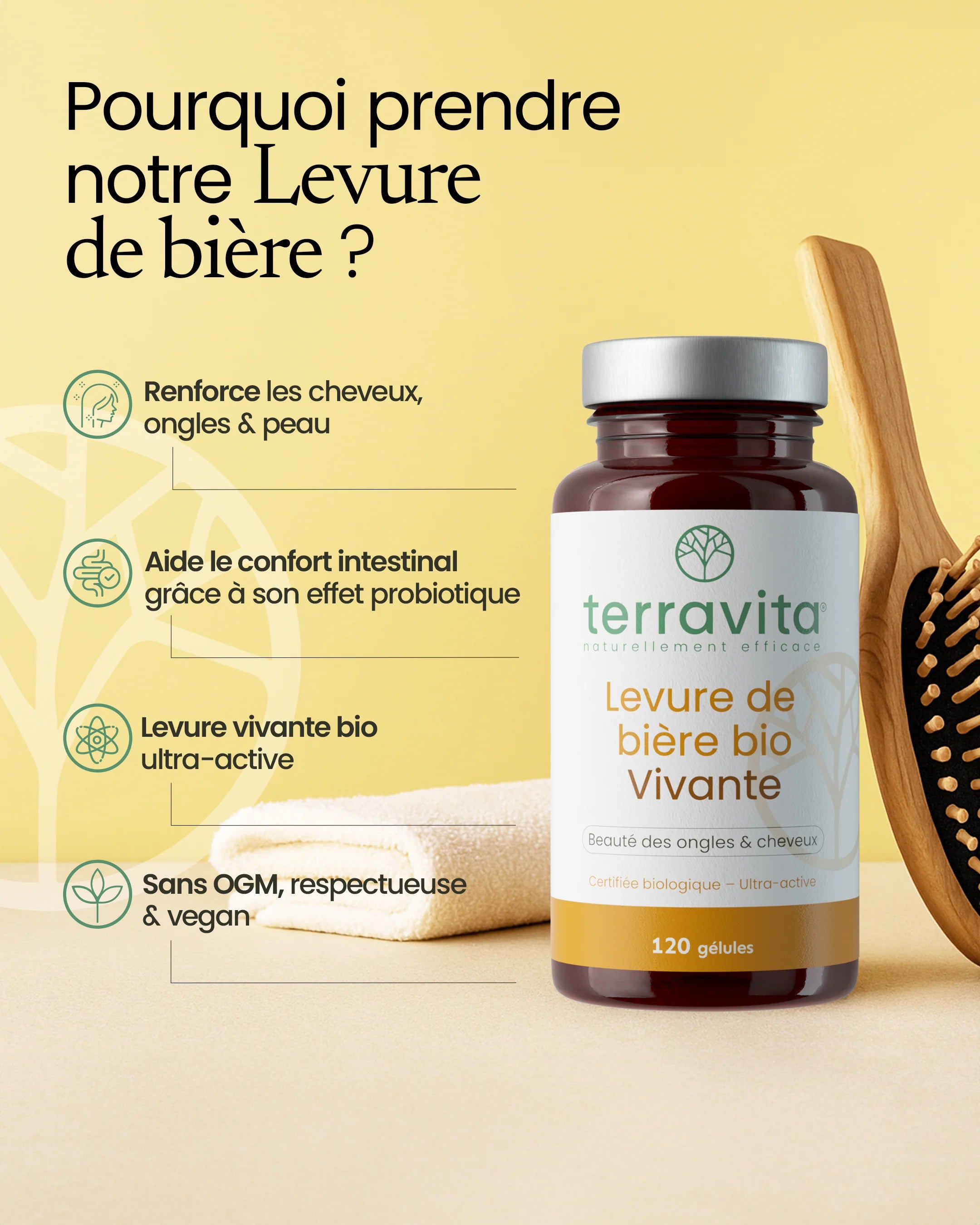 Levure de bière vivante bio