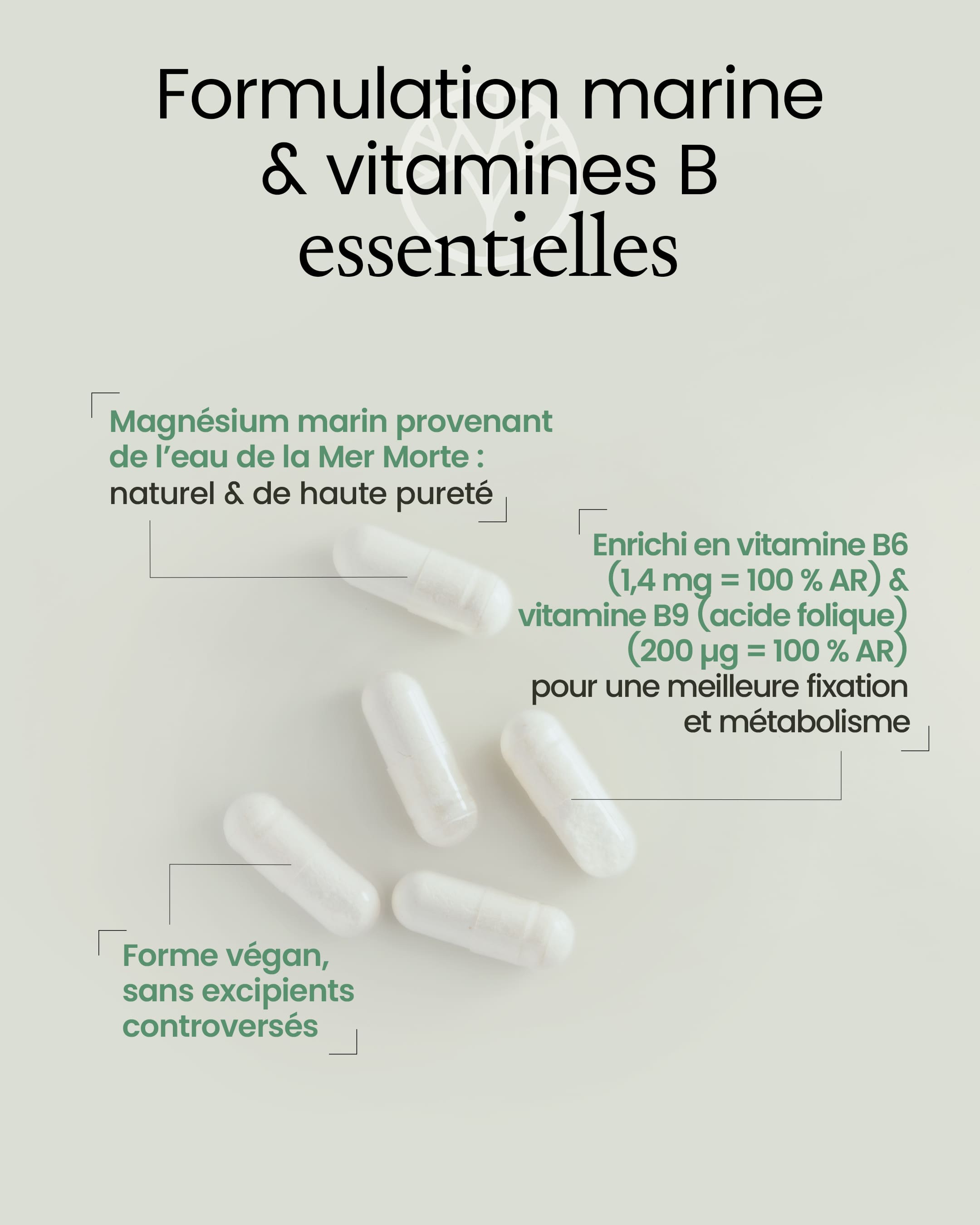 Magnésium Marin B6 B9