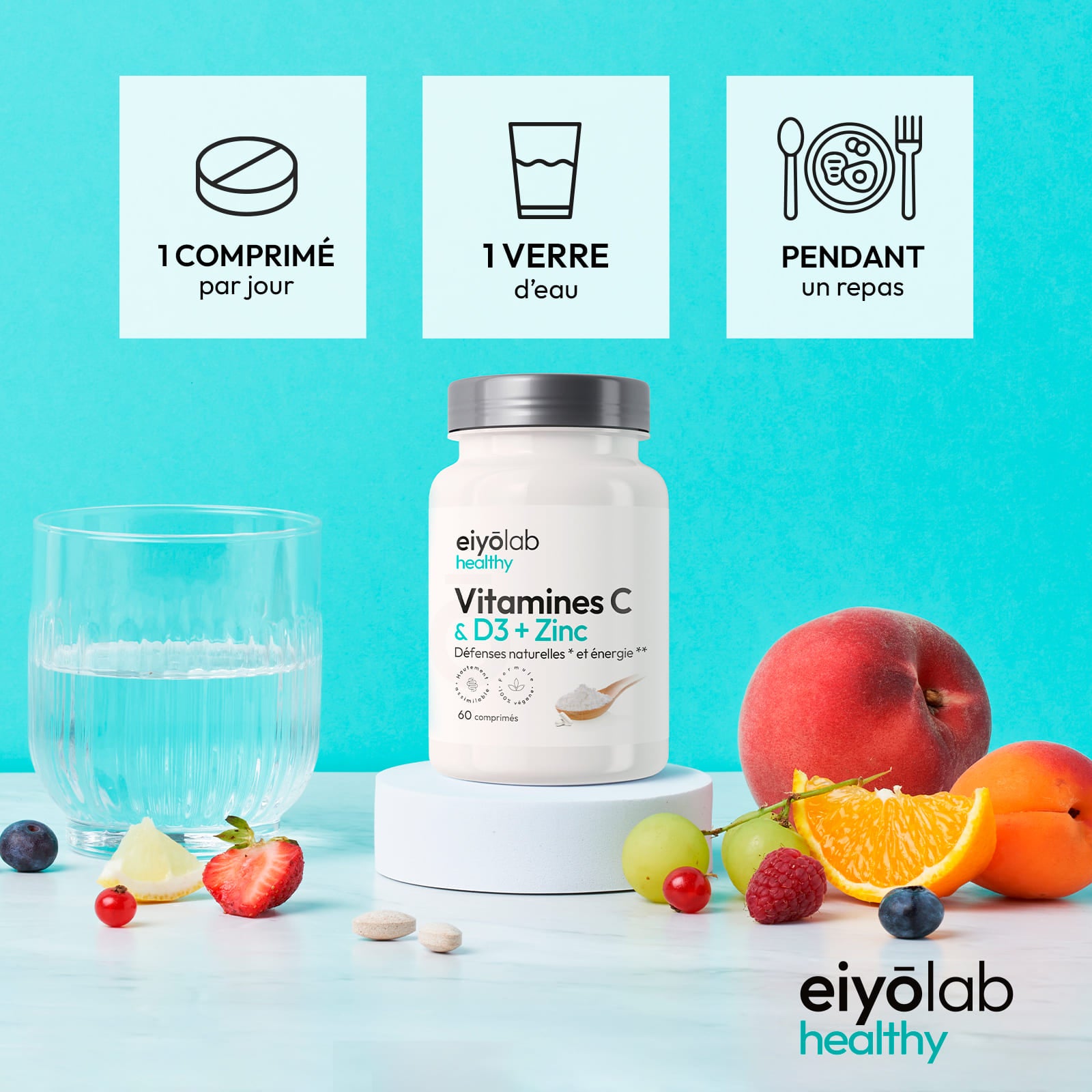 Vitamines C & D3 + Zinc