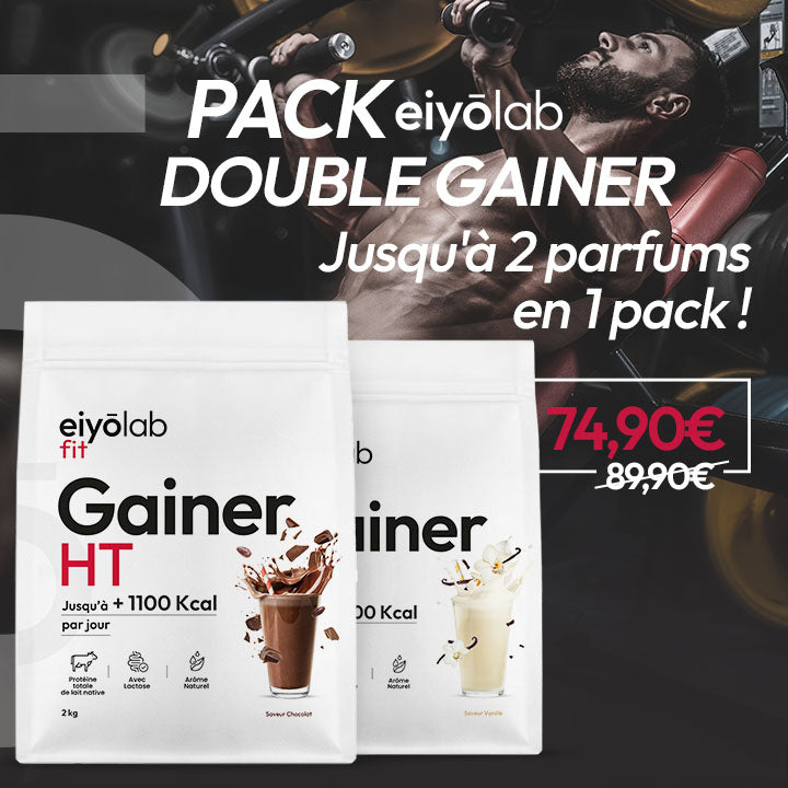 Pack double Gainer : chocolat et vanille