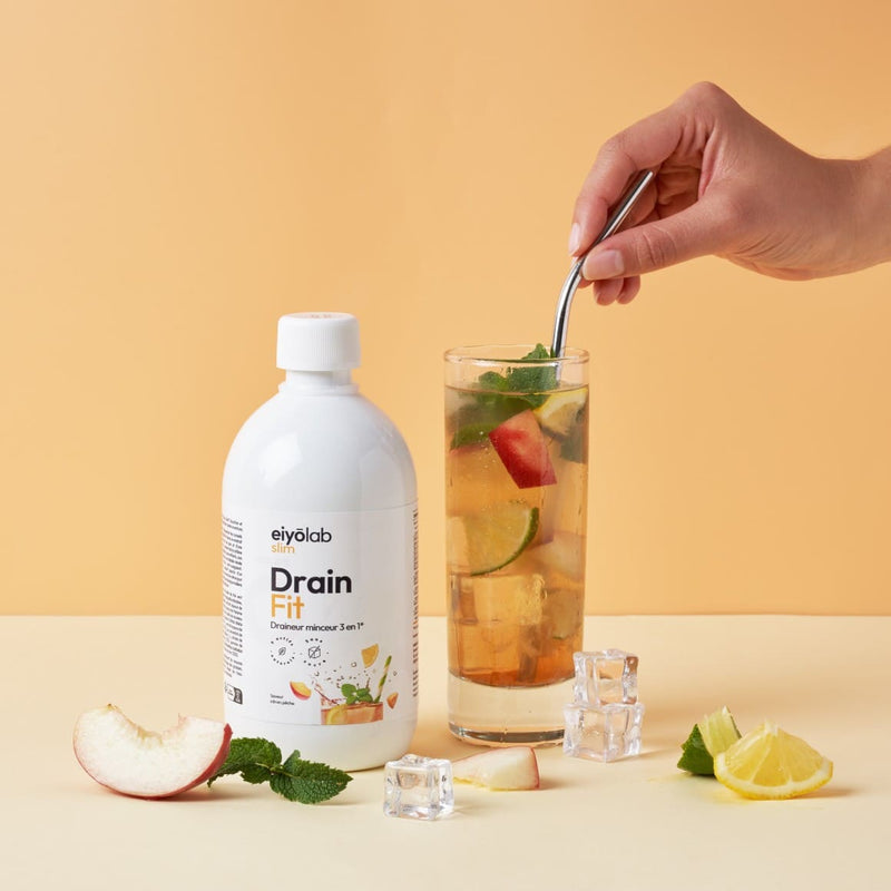 UN DRAINEUR 3-EN-1 ULTRA CONCENTRÉ AU SAVOUREUX GOÛT DE PÊCHE-CITRON