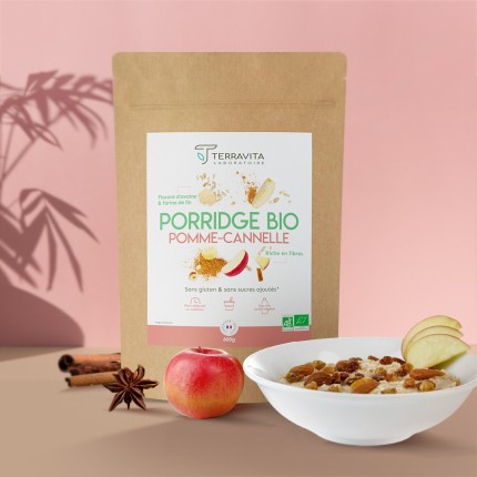 porridge bio pomme canelle
