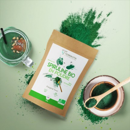 spiruline bio en poudre