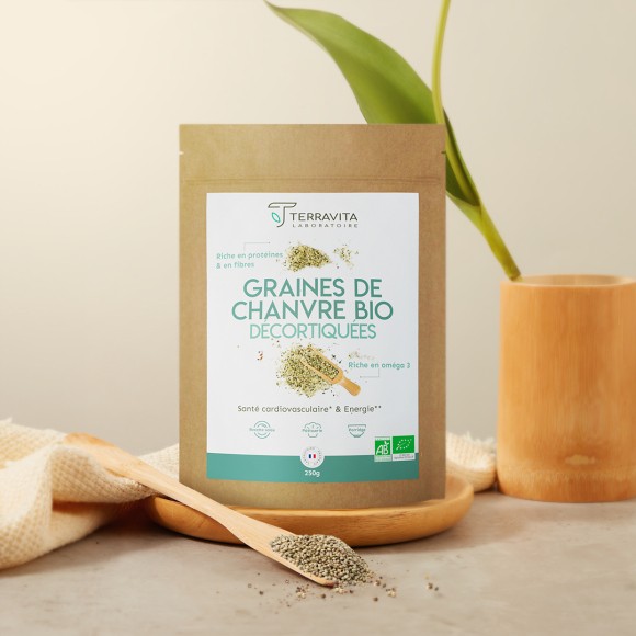 graines de chanvre bio décortiquées