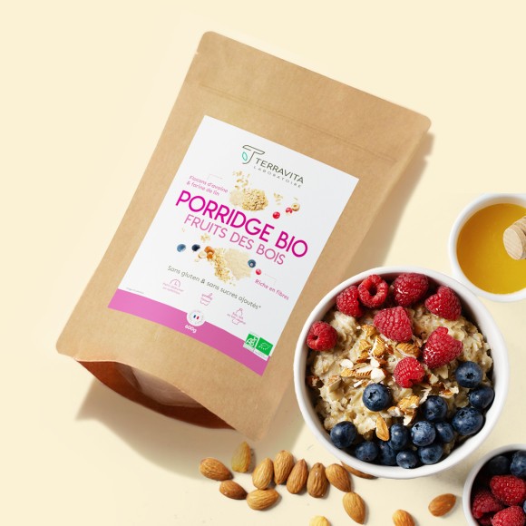porridge bio fruits rouges