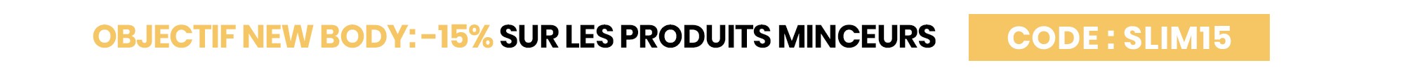 -15% sur les produits minceurs