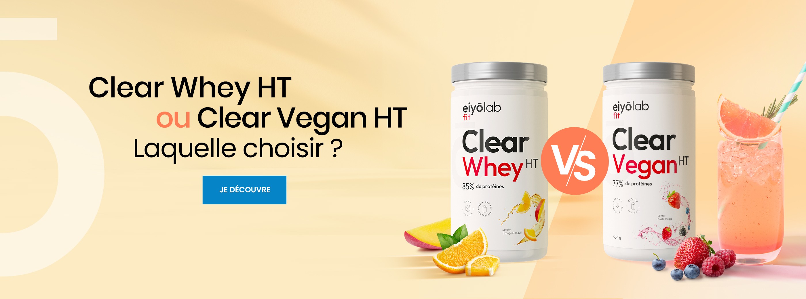 Clear Whey vs Clear Vegan Eiyolab