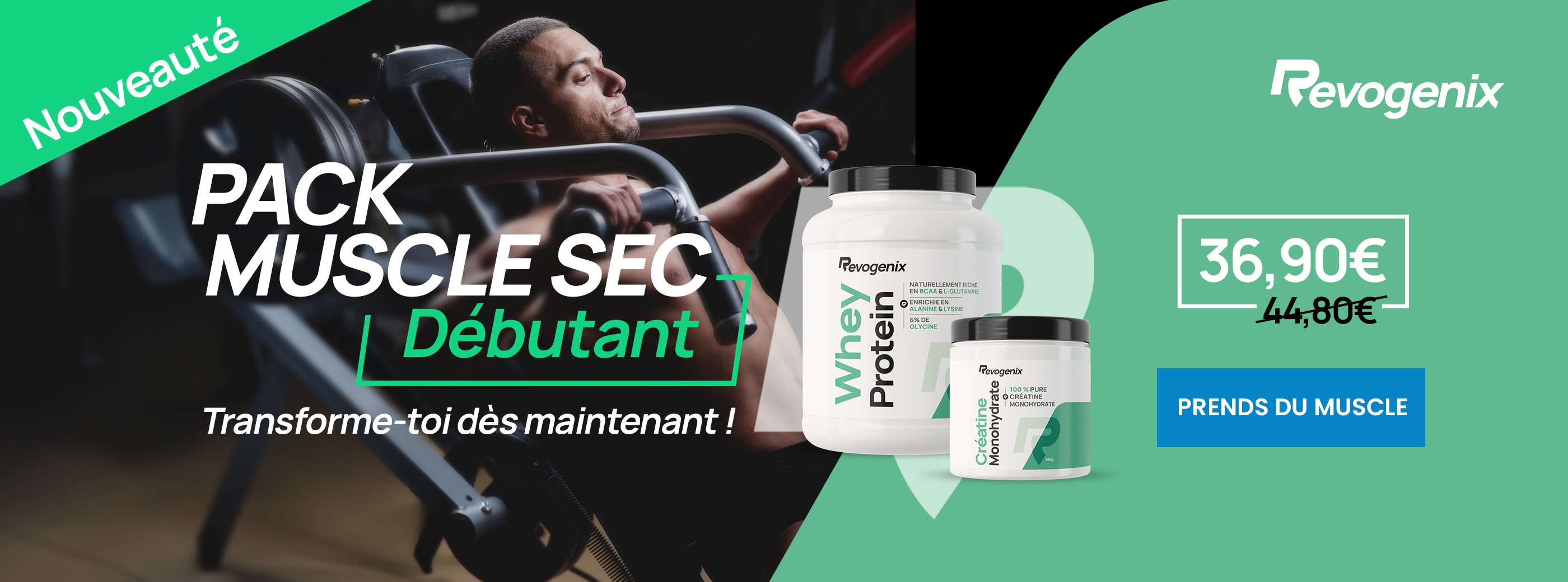 pack muscle sec débutant