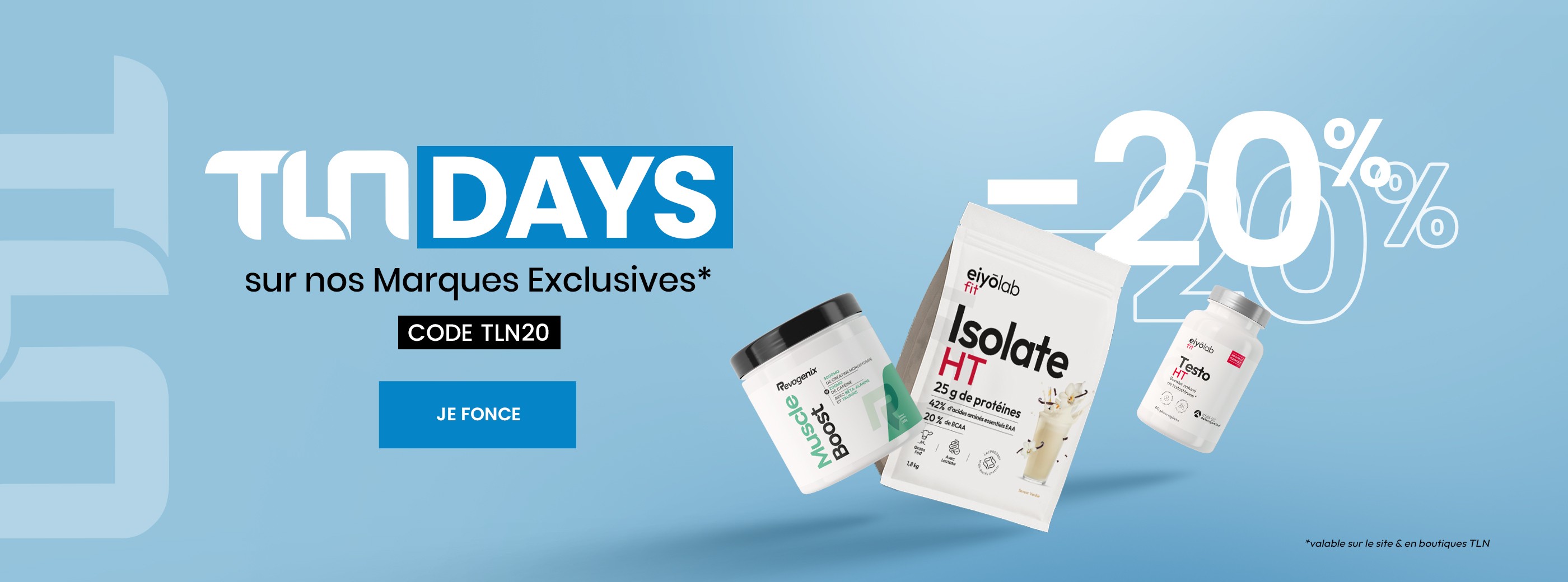 -20% sur les marques exclusives !